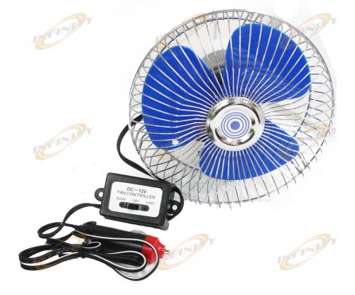 12 Volt Auto Cooling Ocillating Air Fan For Truck Car Boat 2/SP